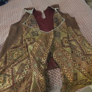 Ruana 100% Hand Made From Oaxaca Mexico